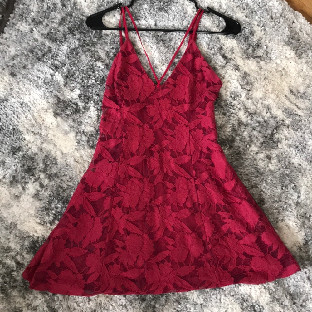 Classy red dress
